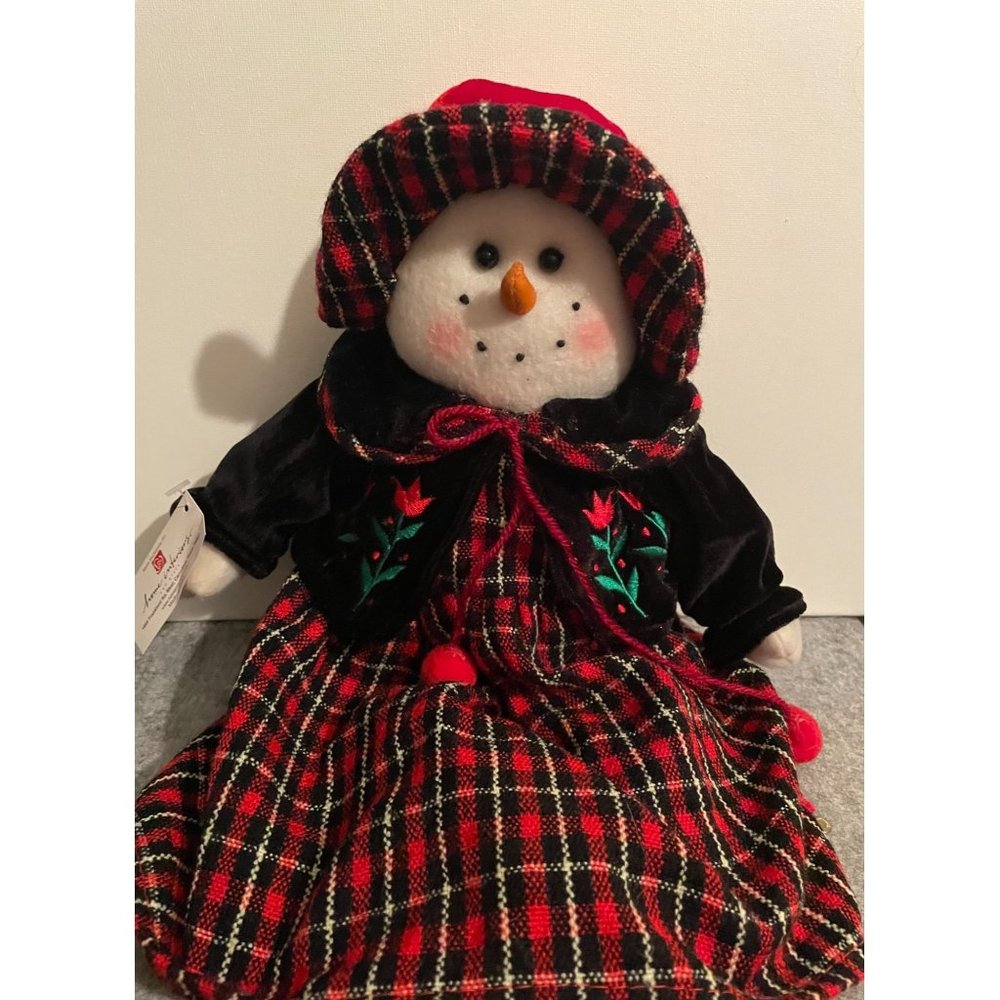 Home Interior Miss Snowgirl Rag Doll W/ Tags   # 1344